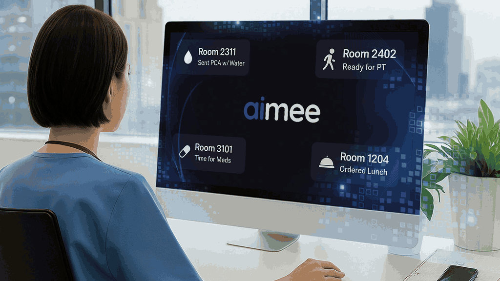 aimee communicating with care team